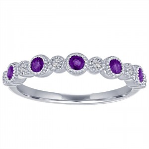 My Story Ana Amethyst Stackable Ring